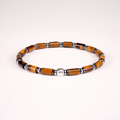 Amber Axis — Tiger’s Eye & Silver-Tone Bracelet — view 1