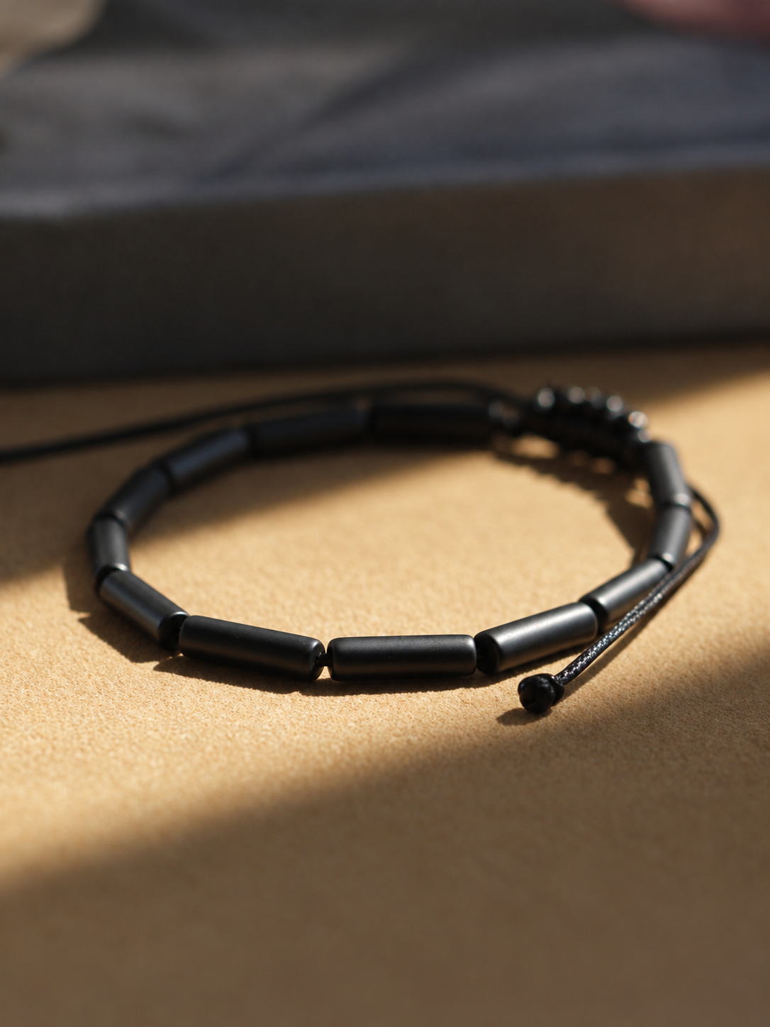 Midnight Bar — Black Stone Bracelet — view 1