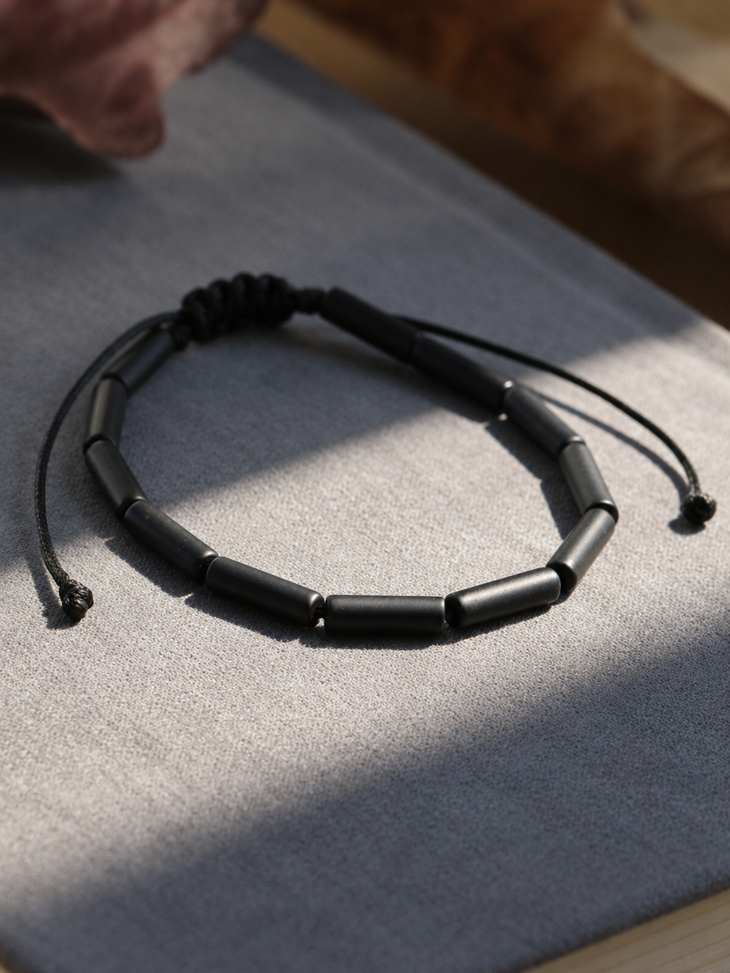 Midnight Bar — Black Stone Bracelet — view 2