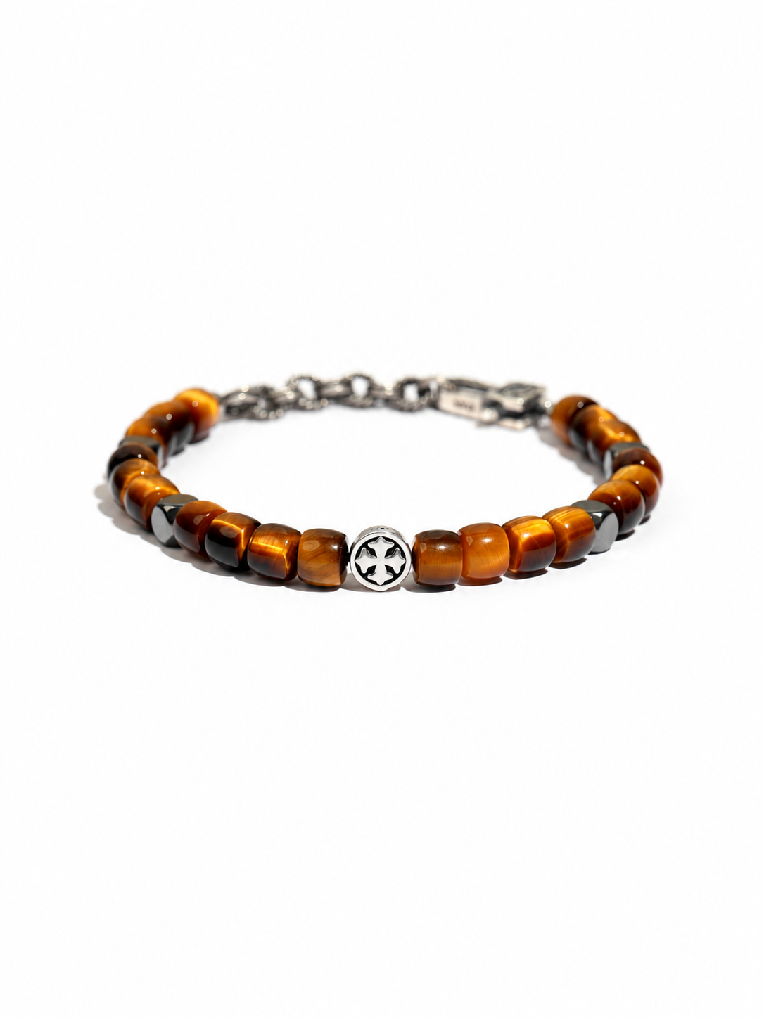 Solar Cut — Tiger’s Eye & Chain Bracelet — view 3