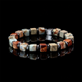Stone Mosaic — Mixed Square-Bead Bracelet — view 1
