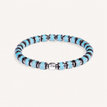 Tide Disc — Turquoise & Silver-Tone Bracelet — view 1