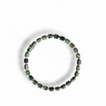 Verdant Grid — Green Square-Bead Bracelet — view 1